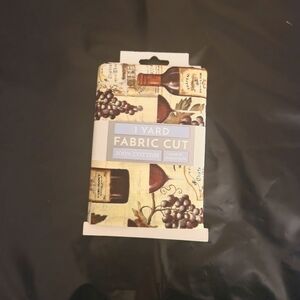 💥3/$10 Wine and Grapes Print. 100% Cotton. 1 Yard Fabric Cut